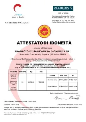 Riviera Ligure DOP-Ulei de măsline extravirgin 500ml